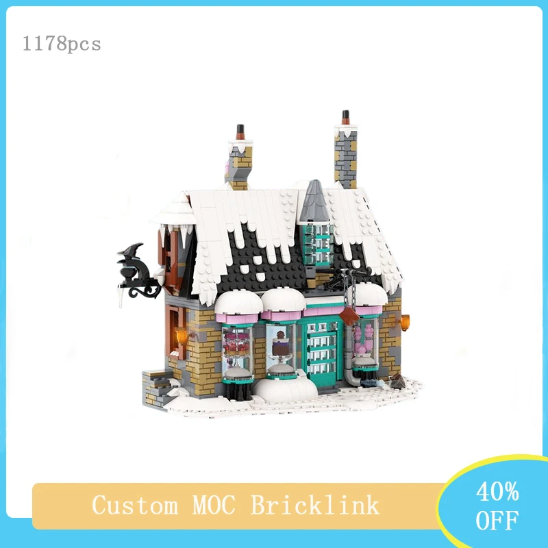 

Hot Sale 1178PCS Creative Street View Model Moc Modular House Model Building Blocks DIY Educational Kids Toy Gift MOC-113771