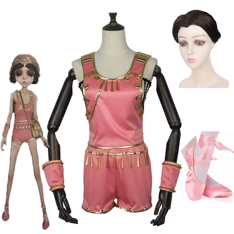 

Anime Game Identity V Cos Margaretha Zelle Cosplay Costume Dancer Uniform Dress Halloween Party Cosplay Dress Women wig Shoes