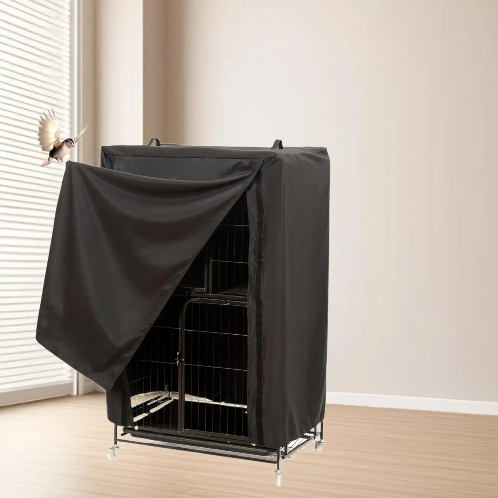 Bird Cage Cover Waterproof Protection Shade Cloth Breathable Windproof for Lovebirds Macaw Parakeets Budgies Accessories