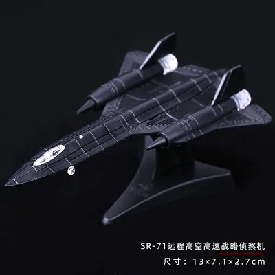 4D 27Styles 1:144 Fighter Assembly Model Plastic Gule Free Plane Armed Helicopter Reconnaissance Aircraft Bomber Model Toy - SR-71