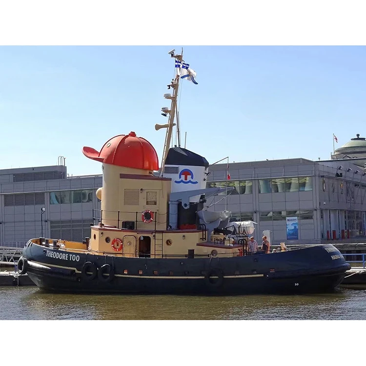 1/25 Remote Control Ship Model Theodore Tugboat Work Boat DIY Simulation Remote Control Ship Model Kit Gift Collection Model Toy 4