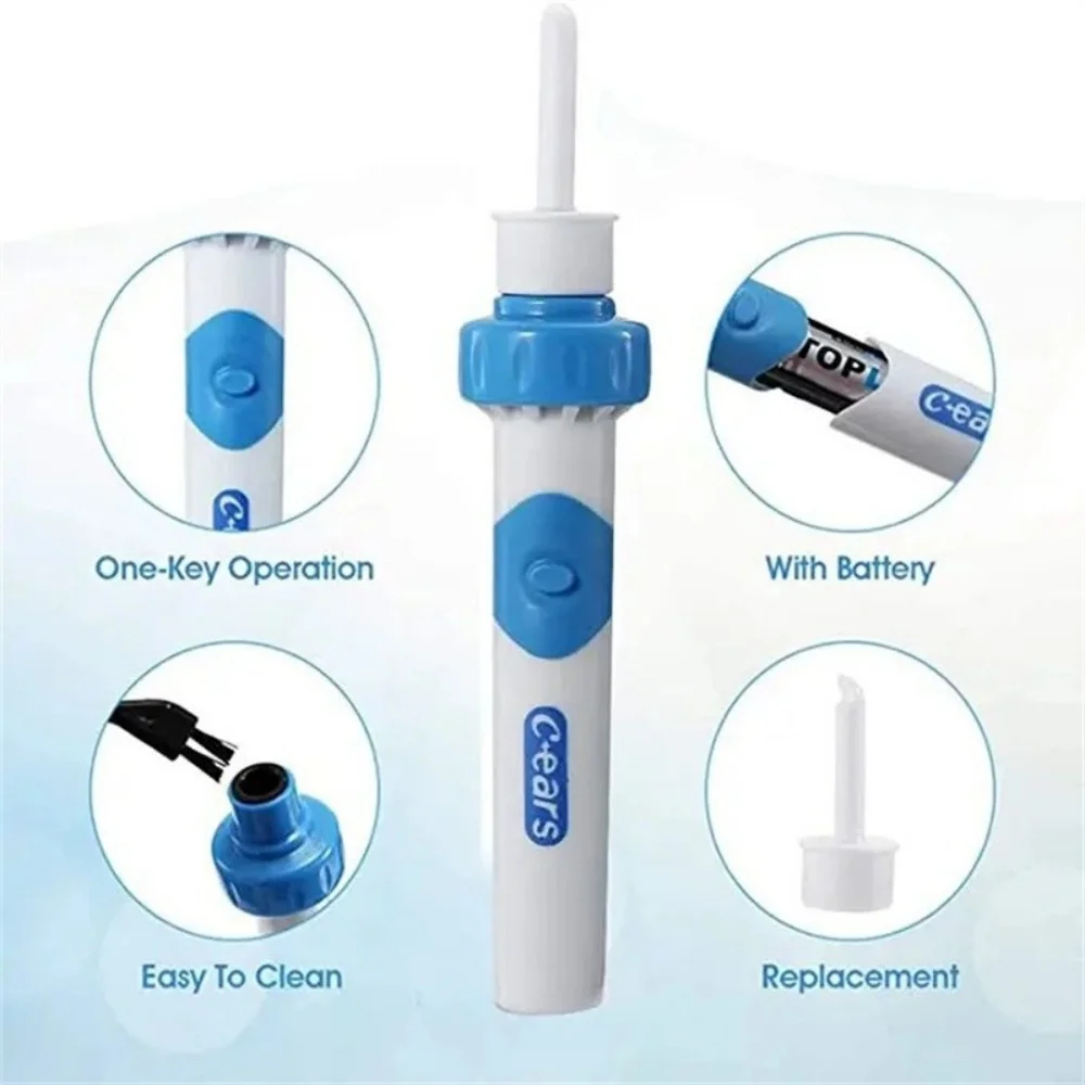Electric Earpick for Children and Adults Earwax Ear Cleaner Children Wax Remover Ear Care Clean