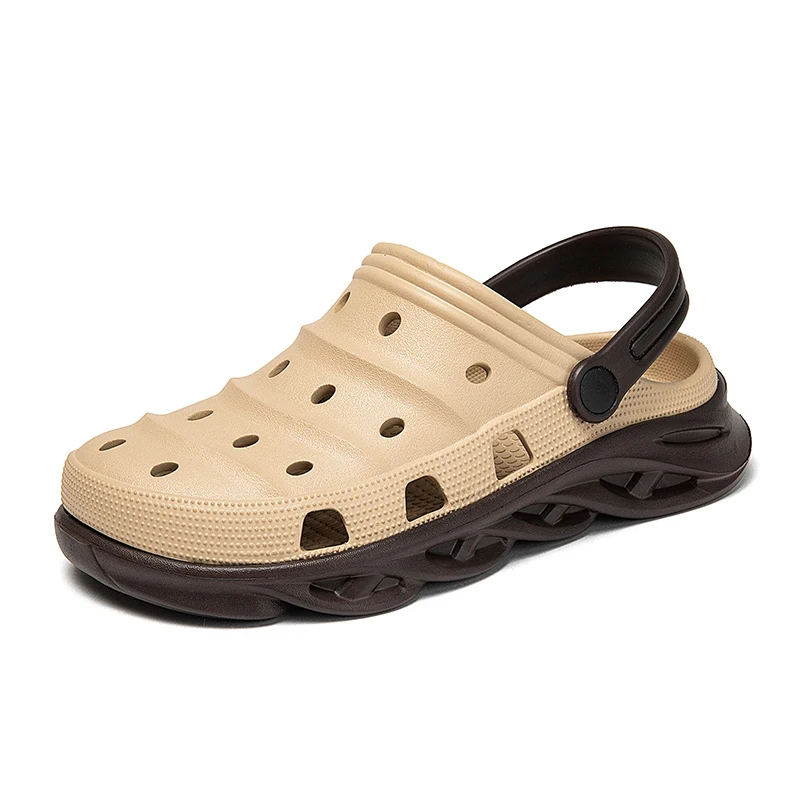 

Men Beach Water Sandals Summer Male Lightweight Garden Outdoor Platform Slippers For Men EVA Hole Garden Shoes