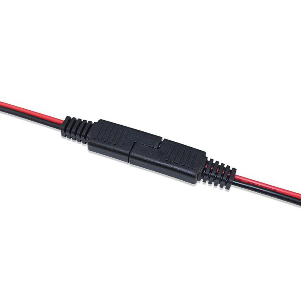 2Pcs SAE Single-ended Cable Power Extension Connector Plug Cable Solar Panel Battery Adapter Quick Connect