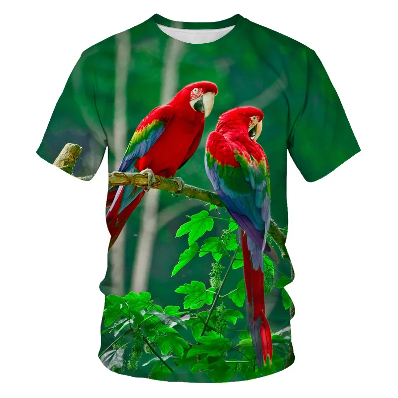 【CPGN STUDIO】Parrot Leaf Embroidery Short Sleeve T-shirt 00000000_zi_e5869efb-e301-4ad9