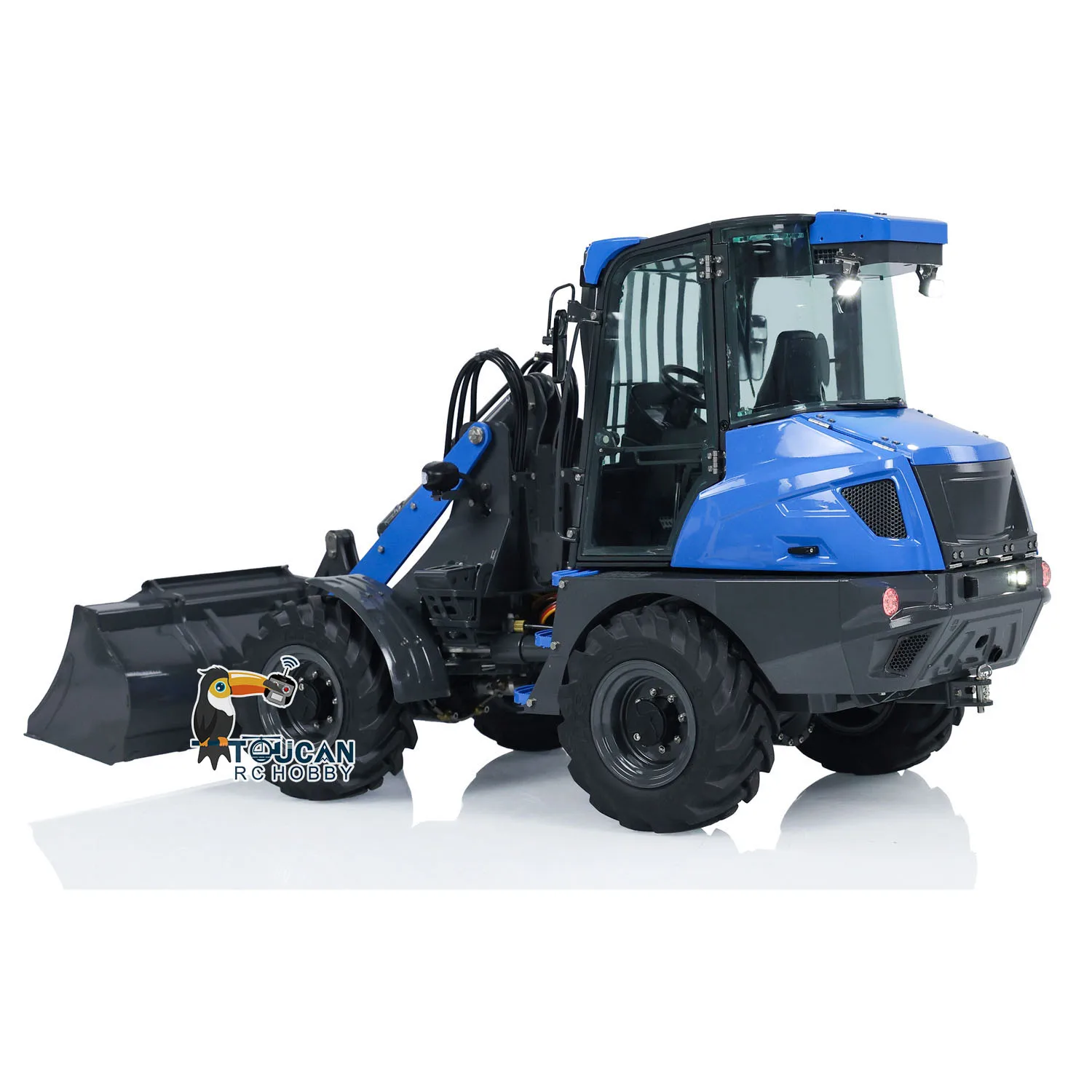 RTR LESU MCL8 RC Hydraulic Loader 1/14 Metal Remote Control Car Model Engineer Vehicles with Sound Light Set RC Toys THZH1776 4