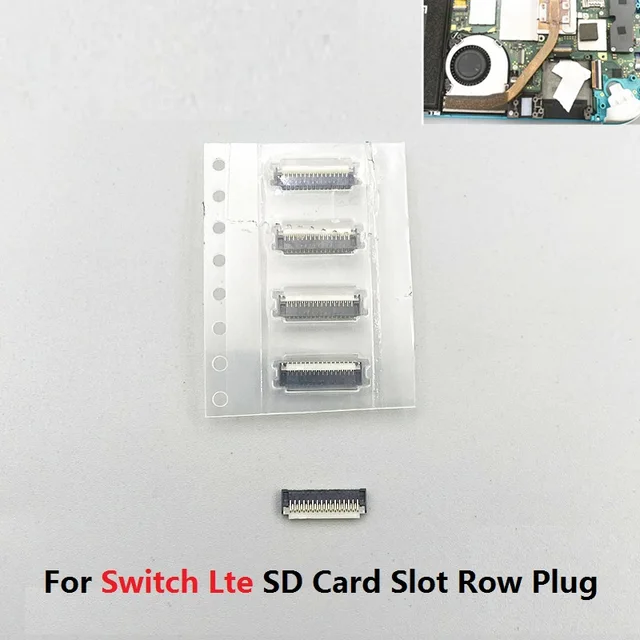 Nintendo Switch Lite用SDスロット付きソケット,1個,SDカードスロット 