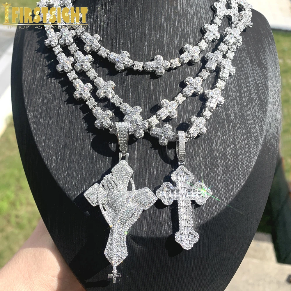 【SETUP-EXE】韓国人気★ STAR CROSS NECKLACE Minimalist Star Cross Stainless Steel Pendant Necklace Men's