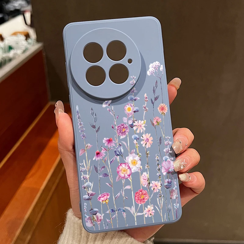Vibrant Flower Pattern Shockproof Soft TPU Phone Case