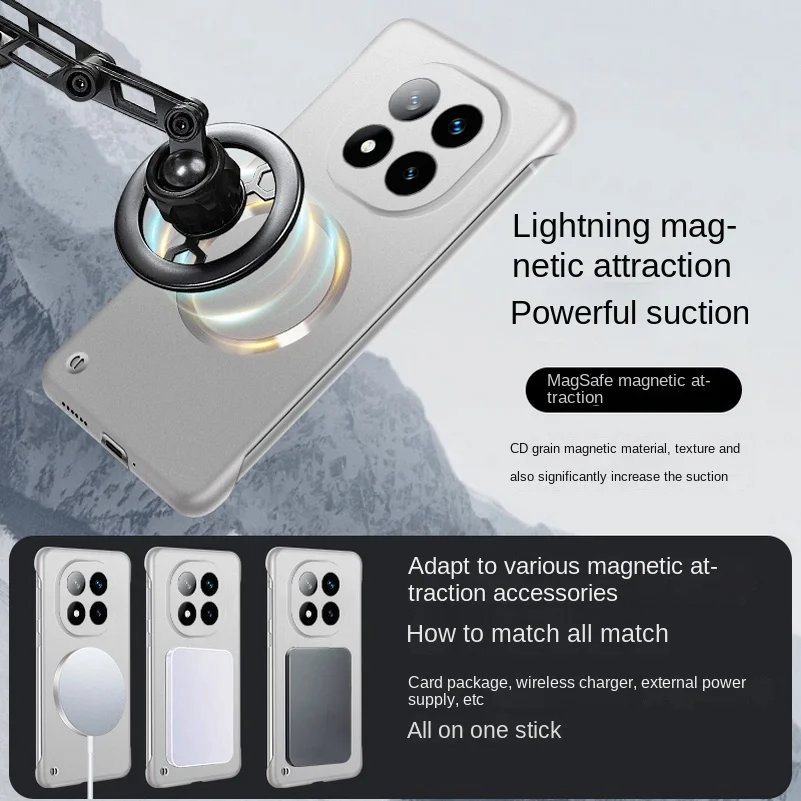 Ultra-Thin Magnetic Phone Case with Slim Bezels and Camera Protection