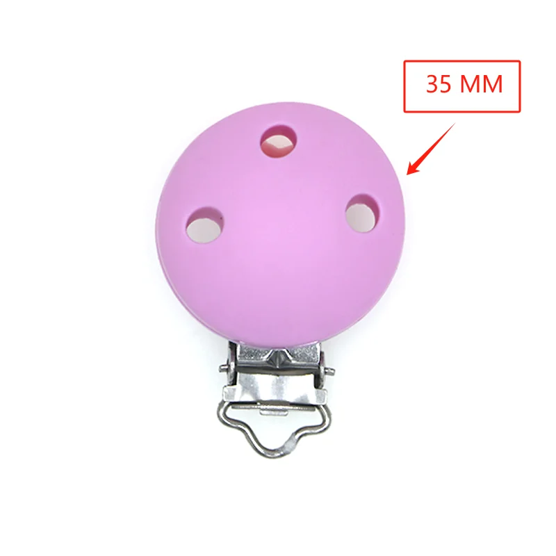 Silicone Round Clips Set - Pack of 5 for DIY Crafts and Jewelry Making