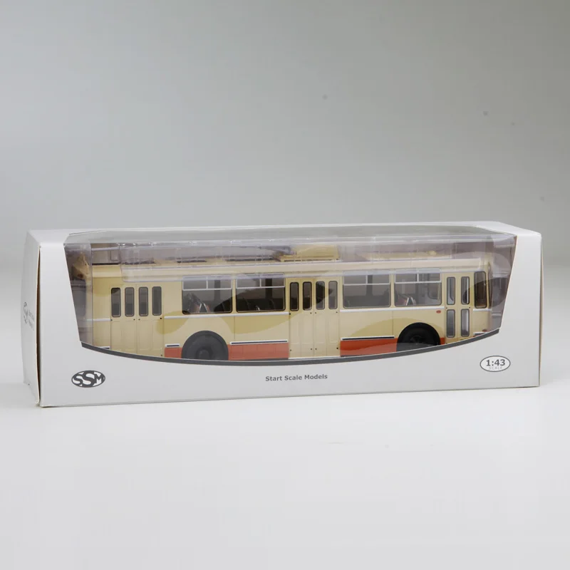 

1/43 Scale Former Soviet Union Russia ZIU 9 Trolleybus Alloy Simulation Car Model Collection