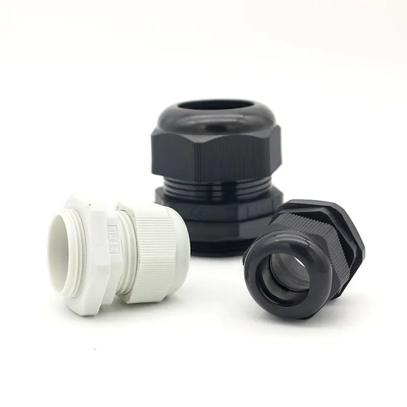 M12 M16 M20 Type Nylon Cable Gland Plastic Sealing Fixing Gland German Metric System Cable Waterproof Joint cable gland