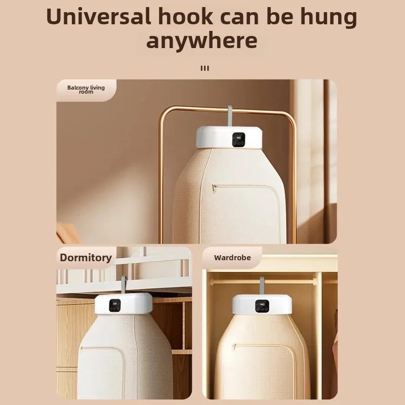 Portable Mini Foldable Drying Machine For Travel And Baby Dormitory Use Small Home Appliance PTC Heated Dryer With Power Protect