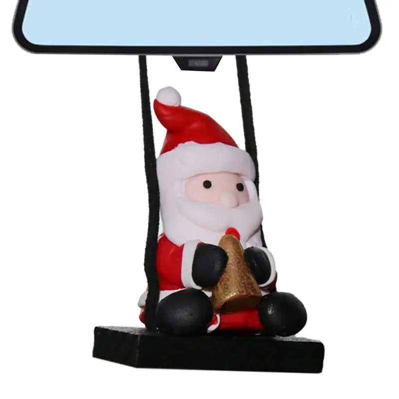 

Car Mirror Decor Swing Santa Claus Funny Christmas Pendant Vehicle Charm Decorative Ornament For Rearview Mirror