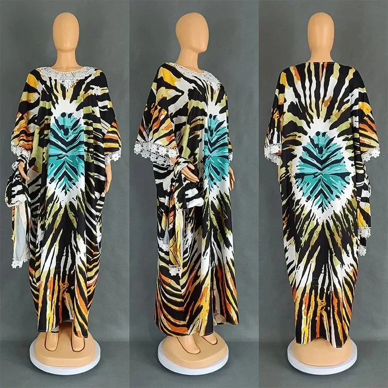 Evening Dress Women Dashiki Muslim Fashion Abaya African Clothes Robe Marocaine Luxury Dubai Kaftan Dress Vetement Big Size