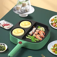 Multifunctional Egg Burger Machine Plug-In Special Flat-Bottomed Breakfast Pancake Pan Household Non-Stick Pancake Egg Artifact 2