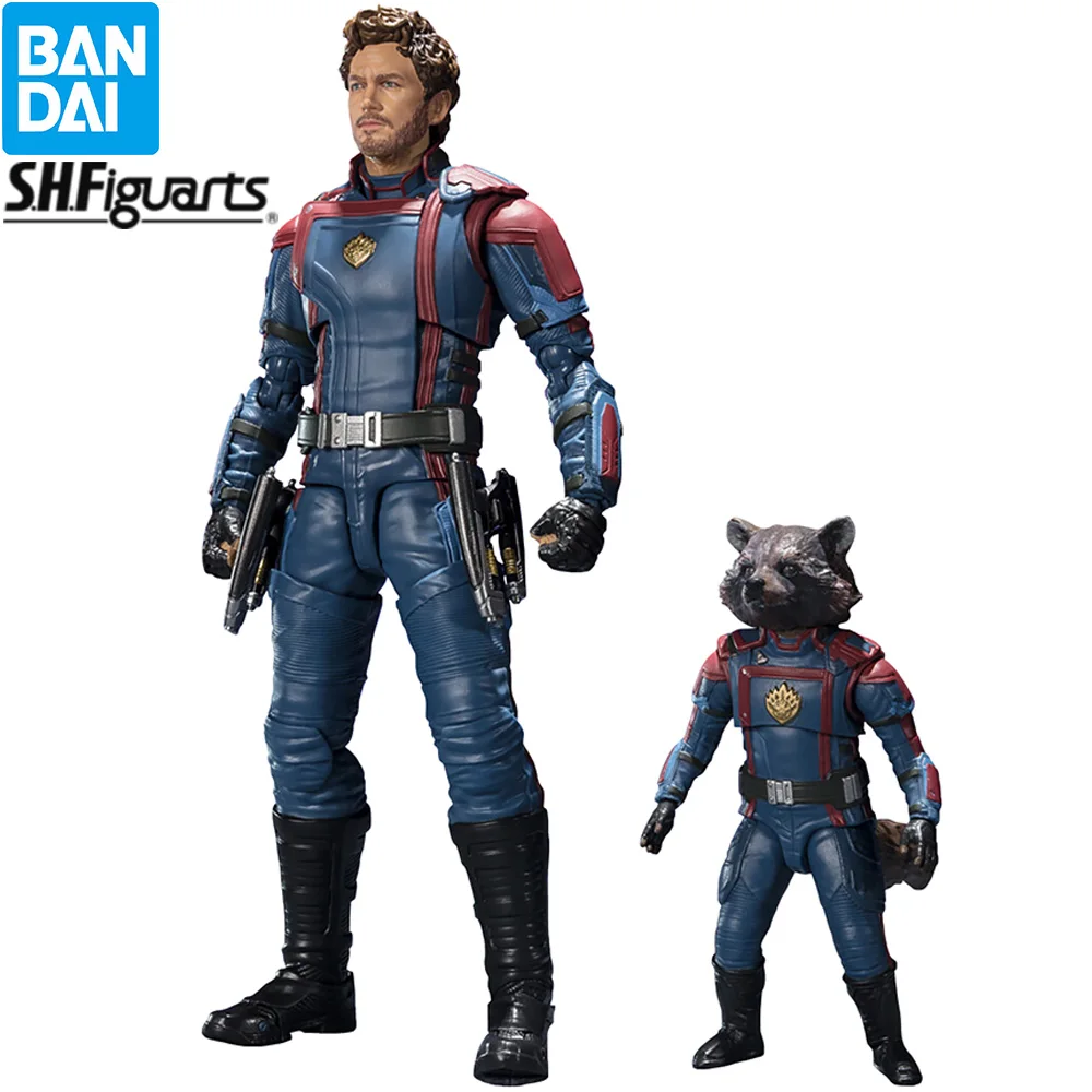 In Magazzino Bandai Shfiguards Marvel Guardians Of The Galaxy 3 Star-Lord Rocket Raccoon Action Figure Da Collezione Giocattoli Modello Anime