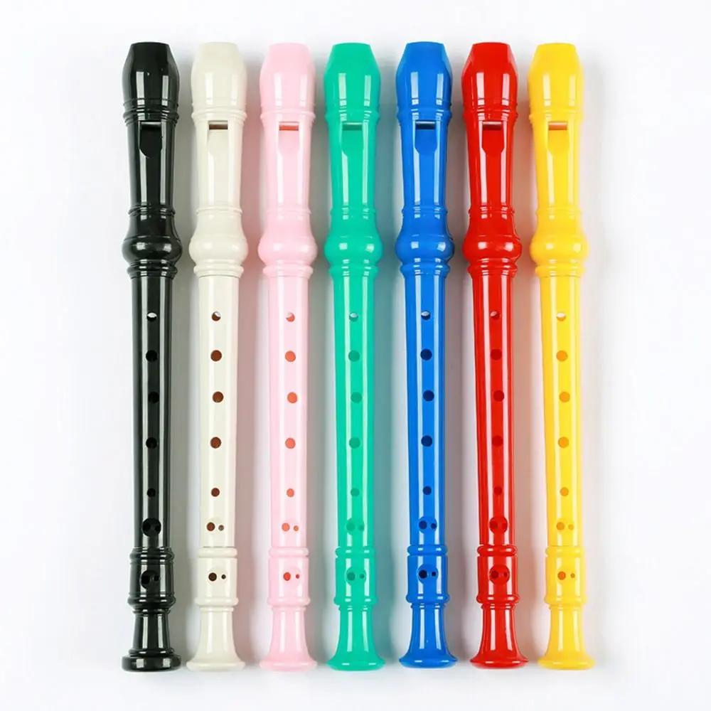 Gift 8 Holes Plastic For Beginner Soprano Recorder Clarinet Long Flute Musical Instruments