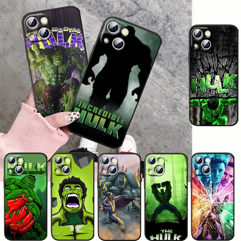 

Marvel Hulk Cute For Redmi K50 K40 K30 K20 Go S2 6Pro 5 Plus 4X 5G Silicone Soft Shockproof Black Phone Case