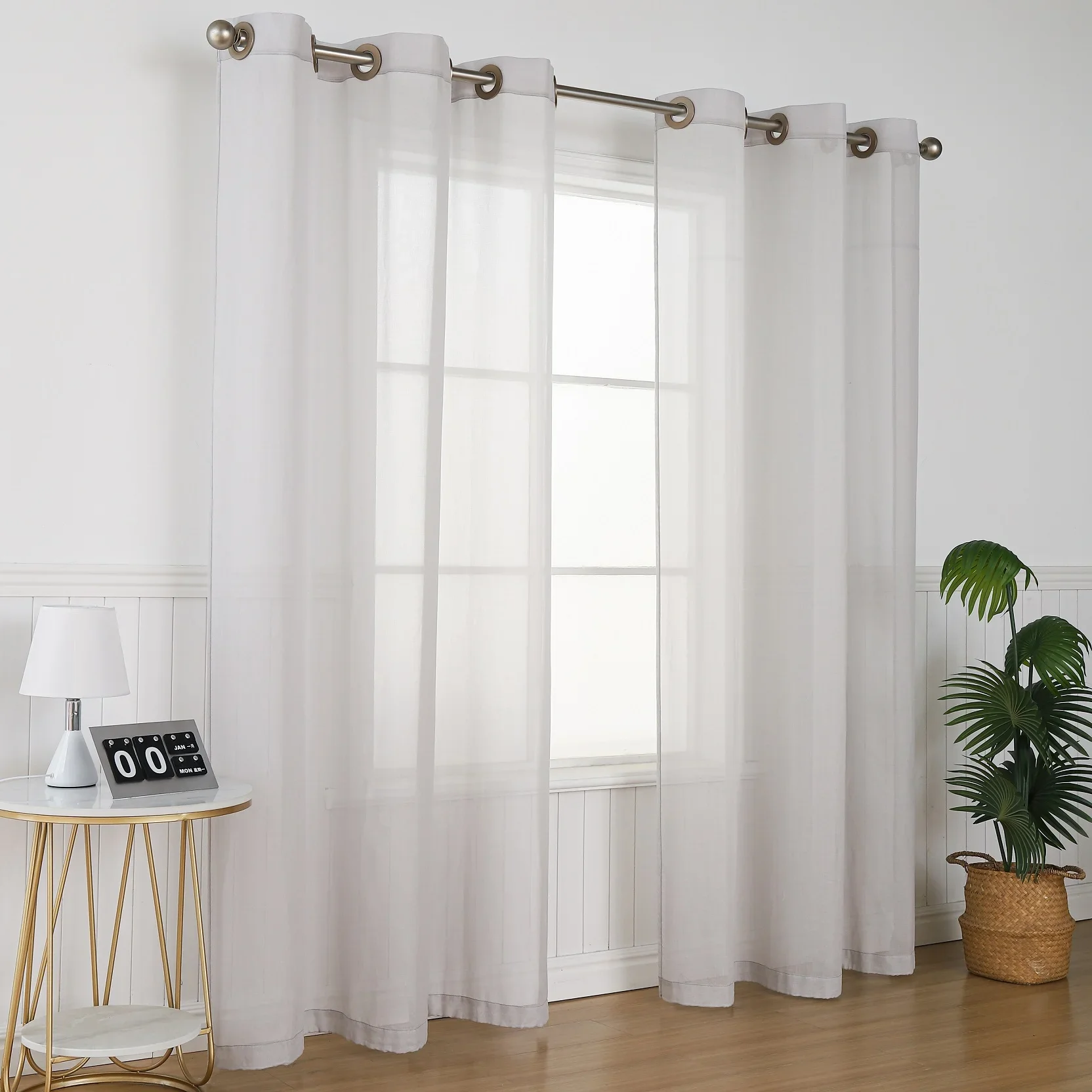 

Urgarding Anti-radiation Emf Shielding Cotton & Silver Mesh Curtains for Window, White Anti Radiation Window Curtain