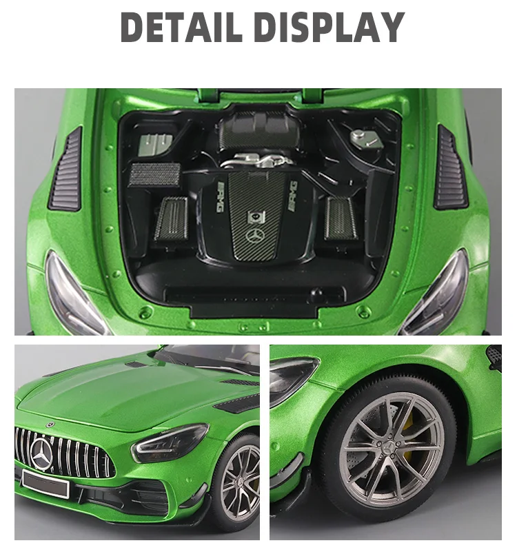 1/18 Mercedes-Benz AMG Gtr Model Car Diecasts Vehicle Collectable
