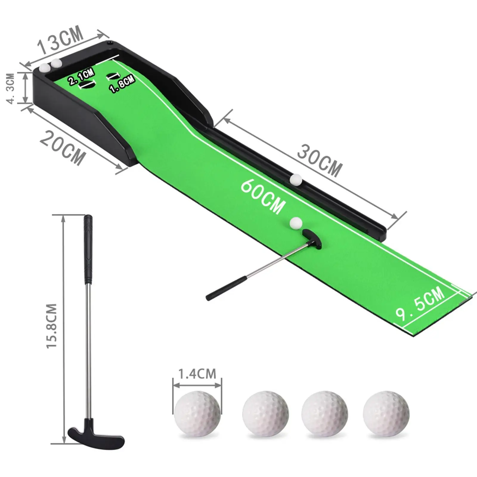Golf Putting Mat Ball Return Practical Durable Convenient with Balls Putter Matt Golf Putting Mat Ball Return Practical Durable Convenient with Balls Putter Matt