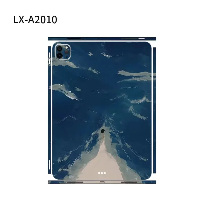Hot! For iPad Pro 2021 2020 2018 12.9 11 3M Back Film Cover Ink Painting Decal Skin  for iPad Air 4 Case Protector Stickers