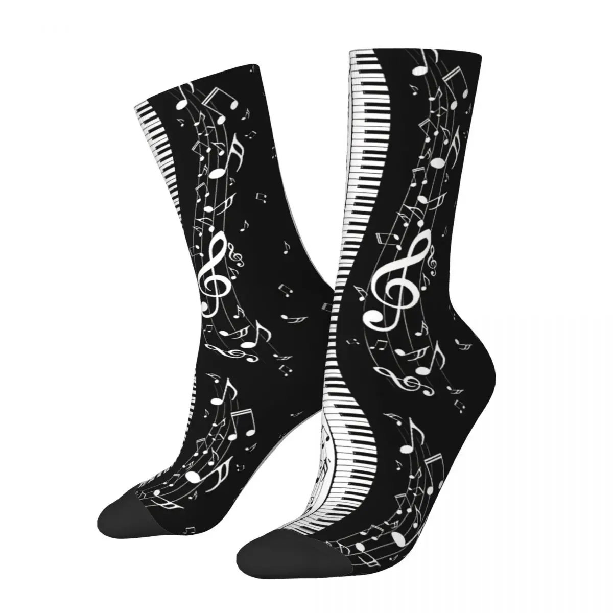 

Minimalistic Piano Keys Kawaii Socks Gym Cartoon Pattern Socks