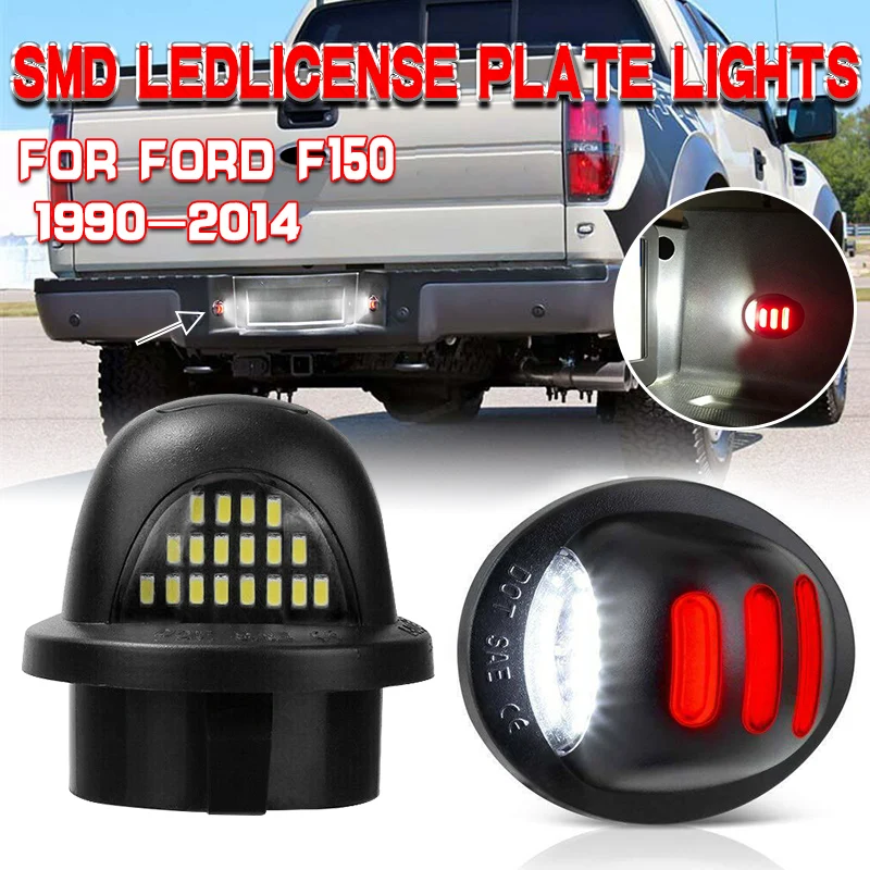 LED License Plate Lights For Ford F150 F250 F350 Ranger Explorer Sport  Bronco Expedition Excursion Neon Light Brake Tail Light