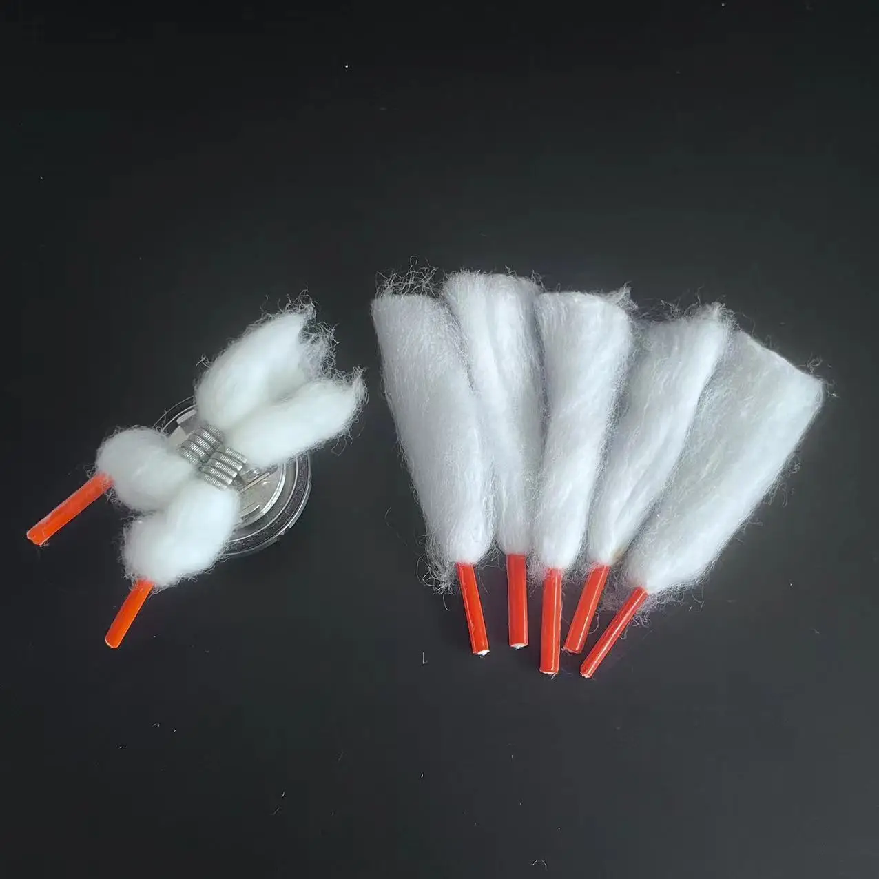 50개/박스 고무 헤드 고품질 프리로드드 유기농 면끈 사용하기 쉬운 신발끈 DIY 면끈 액세서리