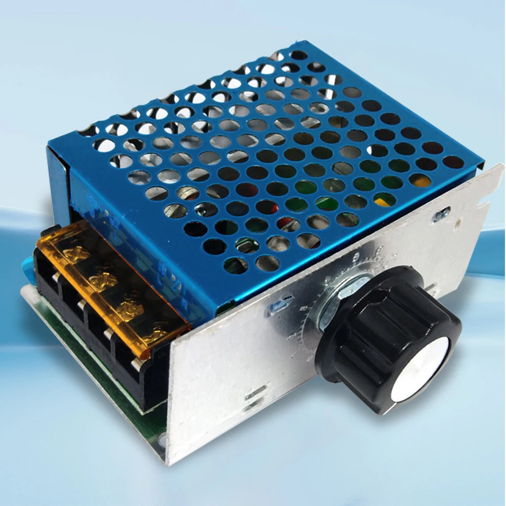 4000W Thyristor Electronic Voltage Regulator Controller with Case AC 220V High Power Speed Controller