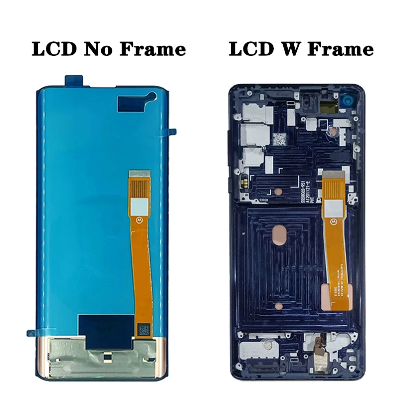 모토로라 Moto Edge + LCD XT2061-3 용 AMOLED Moto Edge 디스플레이 용 터치 스크린 디지타이저 moto edge plus 용 XT2063-3 터치 패널