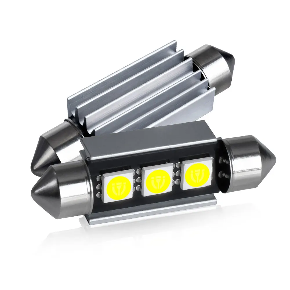 2/4/6/10PCS Festoon LED 31/36/39/41MM Reading Lighting Bulbs White 12V for Car Interior Reading and Liscence Plate Lights