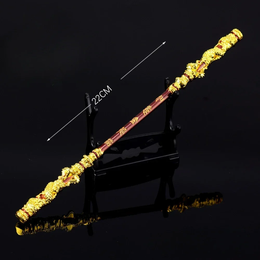 22cm Black Myth: WuKong Weapon Sun Wukong Monkey King Bar Game Anime Katana Weapon Ancient Style Peripherals Christmas Gifts Toy 4