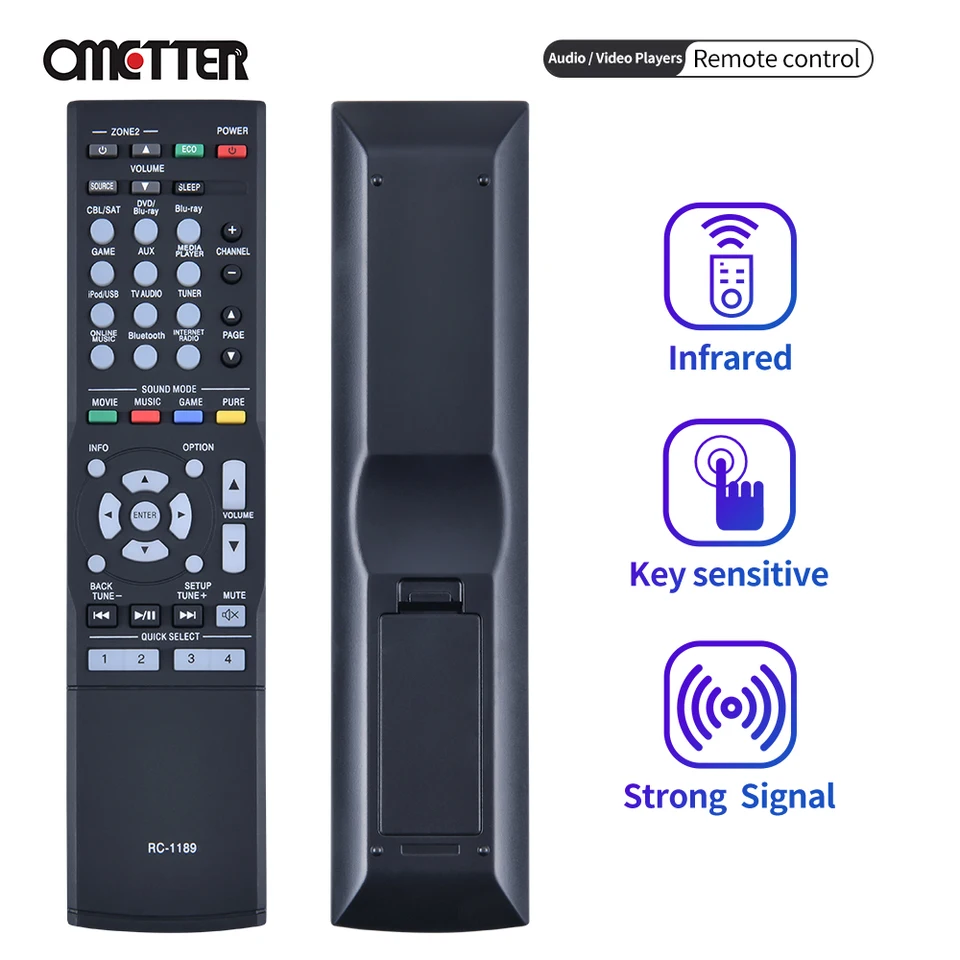 VINABTY Telecomando sostitutivo RC-978 Sub RC-916 RC-1003 Adatta per Denon AV SURROUND RECEIVER AVR-1905 AVR-785 AVC-1590 AVR-1906, RC-916, AVR-1803 AVR-883, RC-1003,AVR-786 AVR-786S