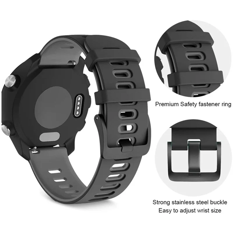 Versatile Sports Watch Silicone Strap – 20mm/22mm