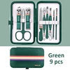 9-19pcs/set Nail Cutter Set Stainless Steel Nail Clippers Set With Folding Bag Manicure Kits Scissors Makeup Beauty Tool 4