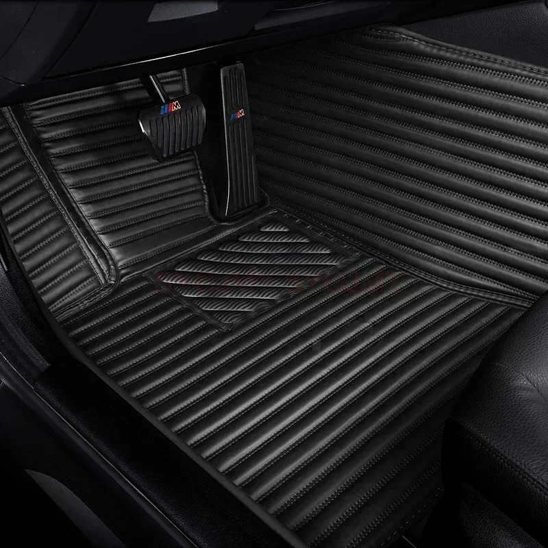 

Custom Luxury Stripes 5D Car Floor Mat for Cadillac SRX 5 Seat 2010-2016 CT4 CT5 CT6 2020-2023 Interior Accessories Carpet
