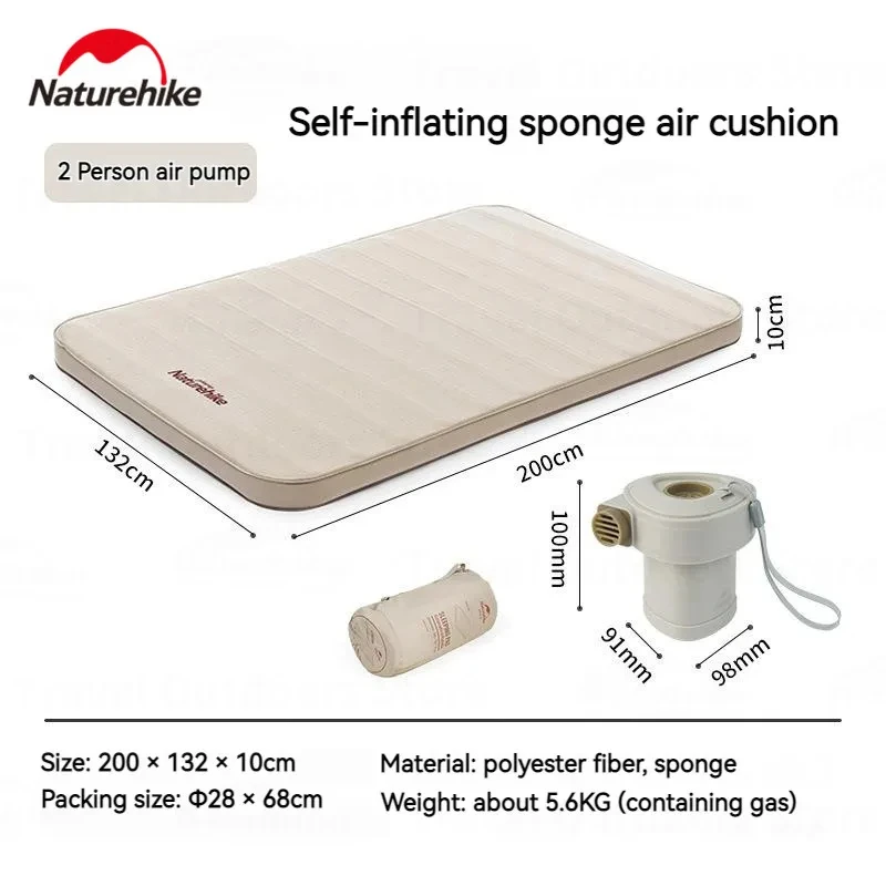 Naturehike新自己膨張スポンジキャンプマット厚みの屋外シングル