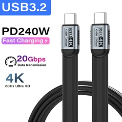 Premium USB - C 5.0 High - Speed ThunderBolt Cable - 80Gbps Data Transfer, 16K@60Hz Display - 0.15m (4K 20G PD240W)