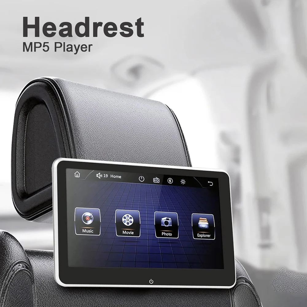 10 Inch Car Stereo Bluetooth MP5 Multimedia Player Headrest Monitor Auto Screen Mirror Link for Car TV MP4 Automotive