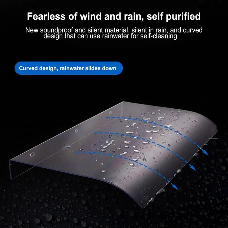 Outdoor Awning Front Door Canopy Window Door Cover Shelter Canopy Heat Resistant Back For Back Gardens Porch