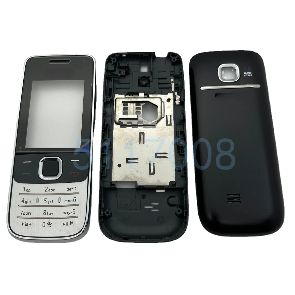 

Для Nokia 2730C 2730 полноразмерный Корпус Передняя Лицевая панель рамка чехол задняя крышка/крышка батарейного отсека + клавиатура
