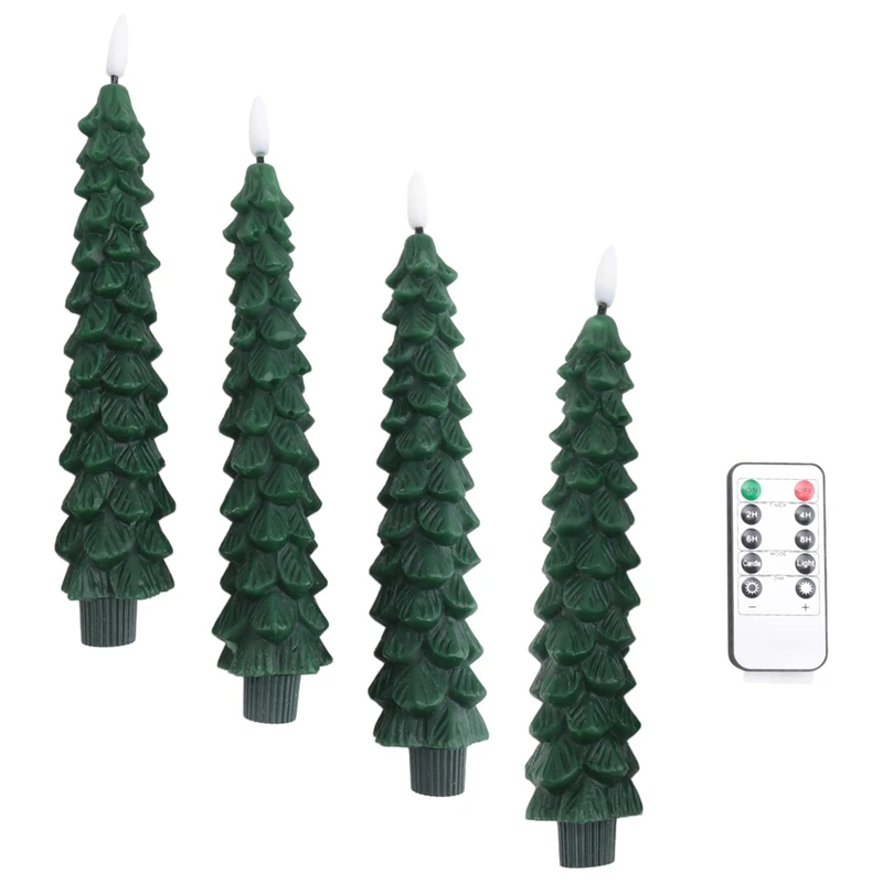 ELEG-8X Simulation Candle Lamp Paraffin Decoration With Remote Control Atmosphere Modeling Lamp