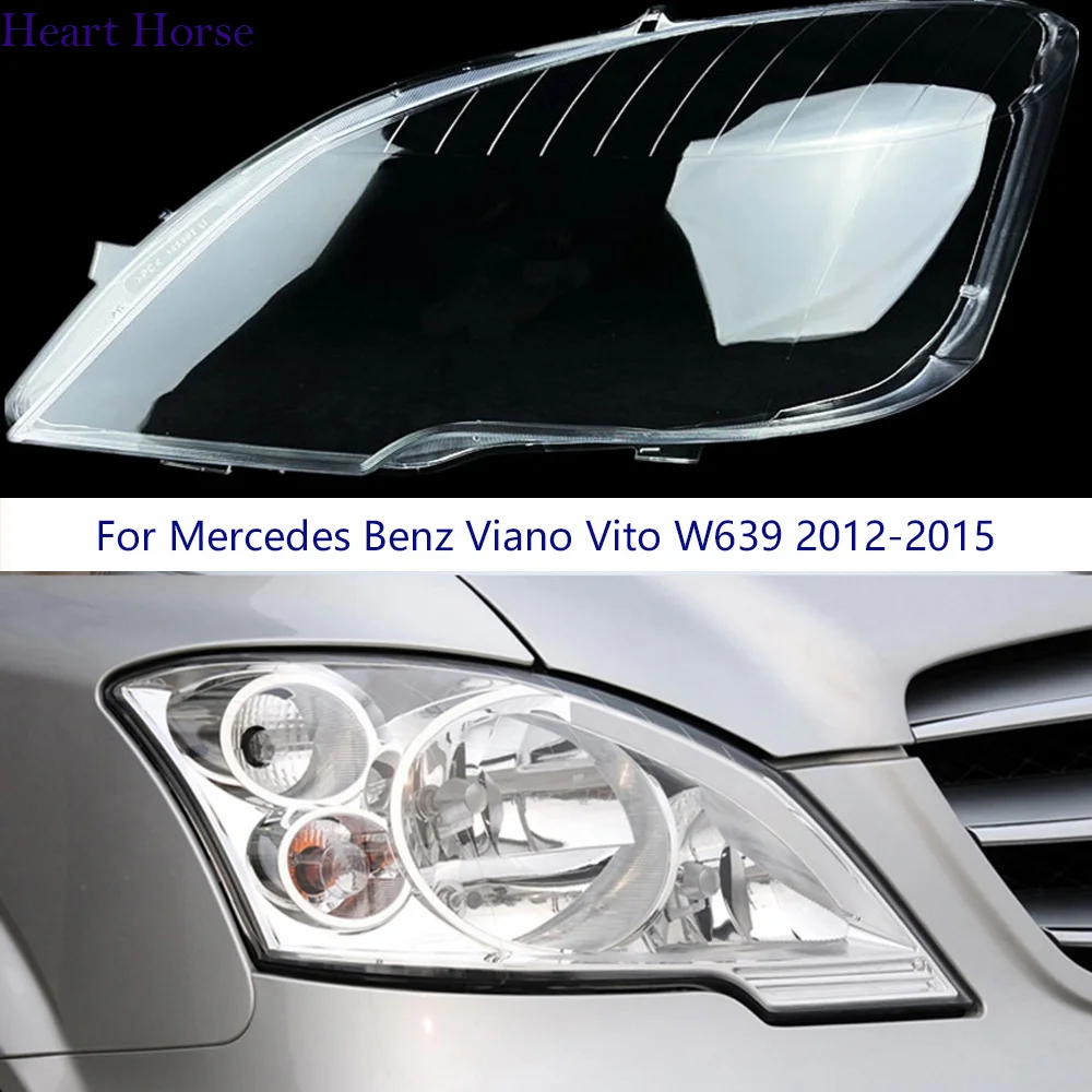 

Колпачки для передних фар Benz Vito Viano W639 2012 2013 2014 2015, крышка для автомобильных фар, крышка объектива, абажур, крышка для передних фар, стеклянная оболочка