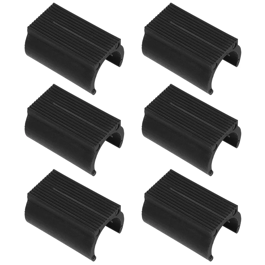 

25 Pcs Plastic Chair Leg Caps U-Shaped Tube Sleeve Tube Clamp Floor Protectors