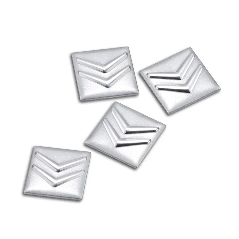 5/10Pcs 시트로엥 C1 DS3 C2 C3 Vts C4 Saxo C4L C5 C6 C8 Xsara C3-XR Picasso Berlingo 용 알루미늄 금속 자동차 키 배지 스티커