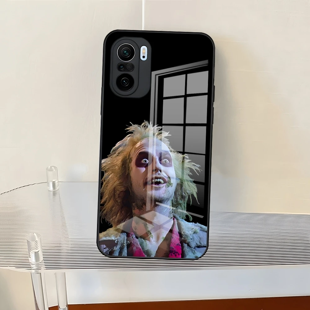 thumbnail image 1 of Funda de teléfono con manual B-Beetlejuices para Redmi 13 12 13c 12c Note 13 Pro Plus 11 12 Pro 10 12s 11s, cubierta trasera de vidrio templado, 1 of 5