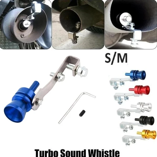 Universal Car Size S 18mm Turbo Sound Whistle Muffler Exhaust Pipe Auto  Blow-off Valve Simulator for All Cars Accessories - AliExpress